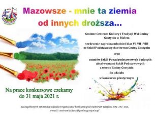 Konkurs Plastyczny MAZOWSZE - MNIE TA ZIEMIA OD INNYCH DROŻSZA