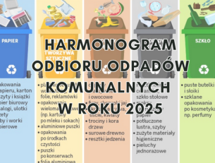 Harmonogram odbioru odpadów komunalnych w roku 2025